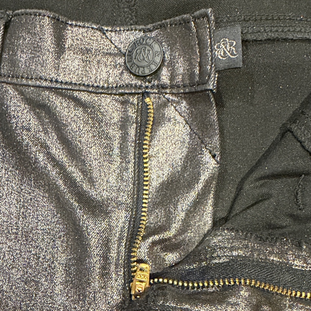 Rock & Republic Shimmering Pants Size 10 - Picture 9 of 10